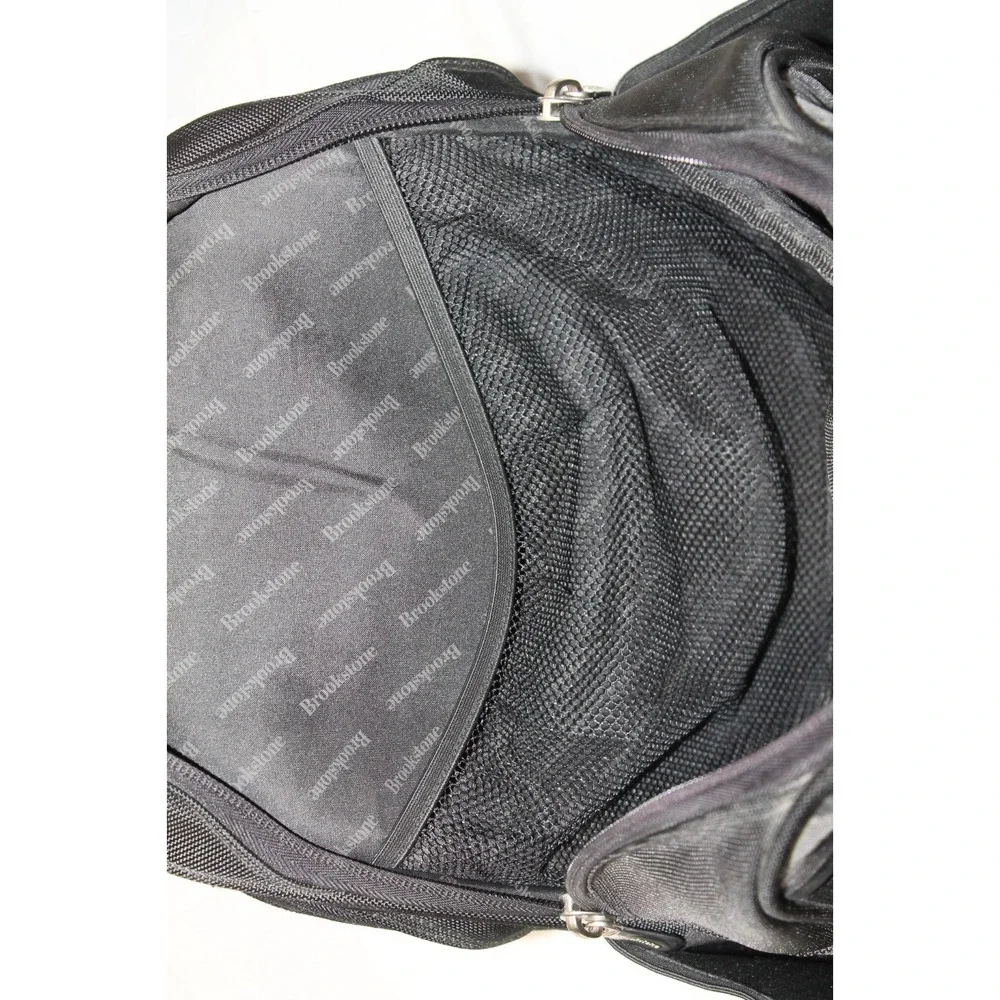 Brookstone Ballistic Business Travel Backpack Black Laptop Computer Carry On Bag